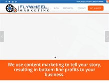 Tablet Screenshot of flywheelmarketing.com